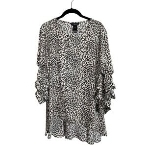 Ali Miles Animal Tunic S Balloon Sleeve Art to Wear‎ Boho Statement Minimal